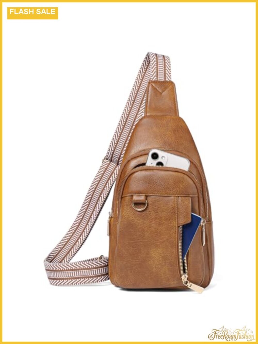 Sling Bag for Women PU Leather Crossbody Fanny Pack Travel